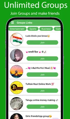 Groups Links android App screenshot 2